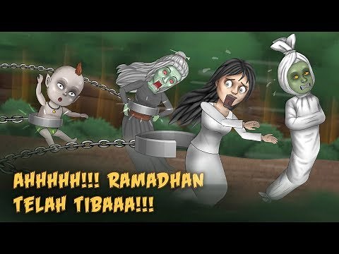 Ketika Hantu Dibelenggu di Bulan Ramadhan | #HORORKOMEDI Kartun Lucu