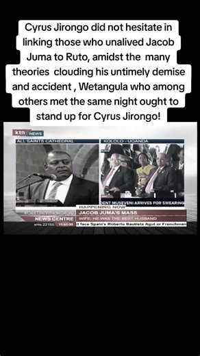Many theories and time differences are clouding the unfortunate demise of the former minister Cyrus Jirongo- a such an inquest to an accident leading to his passing nesseciated, This was pointed out by Khaniri former senator and Gumbo a former minister. #kenyantiktok🇰🇪 #kenya