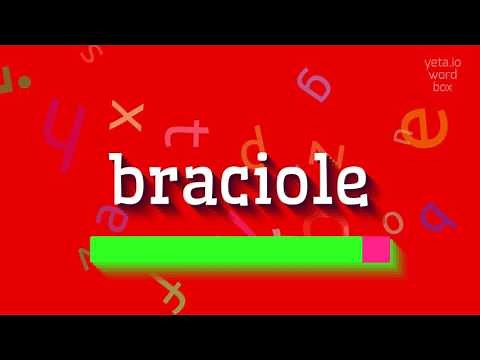 HOW TO SAY BRACIOLE!? HIGH QUALITY VOICES. #BRACIOLA #ITALIAN CUISINE