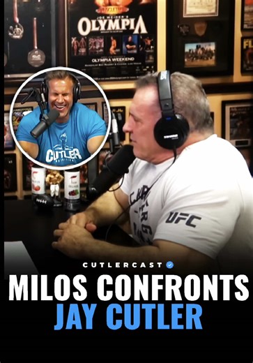 Milos confronts Jay over gear claims… 😂 #jaycutler #bodybuilding #mrolympia #motivation #influencer