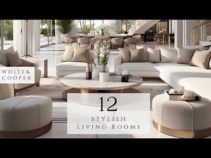 Los Angeles Luxury: 12 Open Concept Living Rooms with Pristine White Aesthetics and Copper Elegance