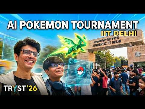 I Built an AI Pokémon & Took It to IIT Delhi’s TRYST 🤖🔥