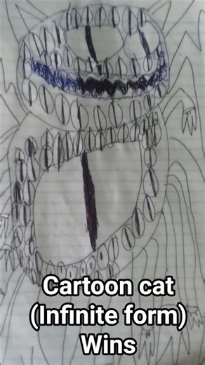 cartoon cat (infinite form) vs novel pennywise #edit #trevorhenderson #mrhashtagsman #art #artist