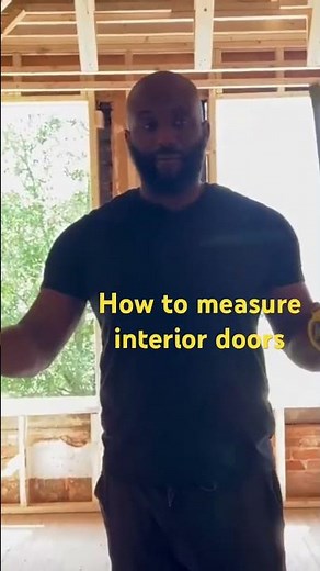How to measure interior doors to fit opening #constructiontips #construction #homedepot