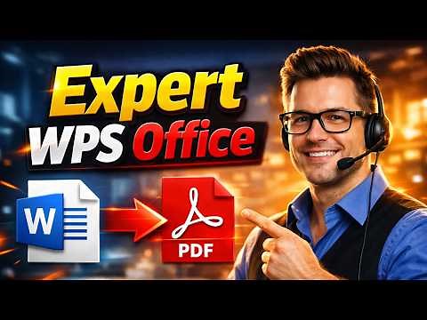 How to Expert WPS Office Trainer Shares Top Word to PDF Conversion Techniques!