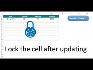 Excel Tips: Lock an Excel Cell after Updating the data