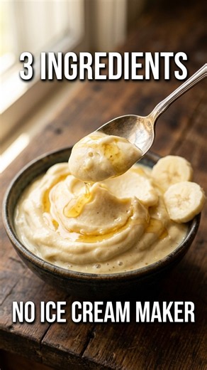 3 ingredient banana nice cream healthy dessert recipe