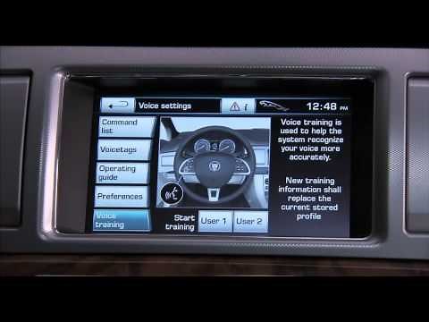 How to operate the 2012 Jaguar XF Touch Screen