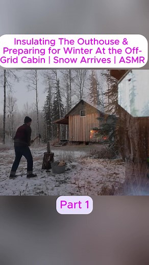 Winter Prep: Insulating the Outhouse at Off-Grid Cabin