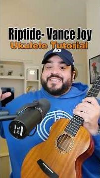 EASY Ukulele Tutorial for RIPTIDE by Vance Joy #shorts