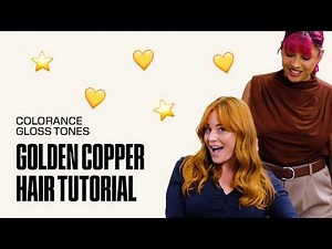 Glossy Golden Copper Hair Color Tutorial | Glow to Go | Goldwell Education Plus