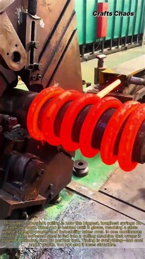 Molten Steel into Monster Springs: The Hot Coiling Process