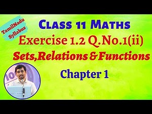 TN Class 11 Maths Exercise 1.2 Sum 1(ii) Sets Relations and Functions Chapter 1