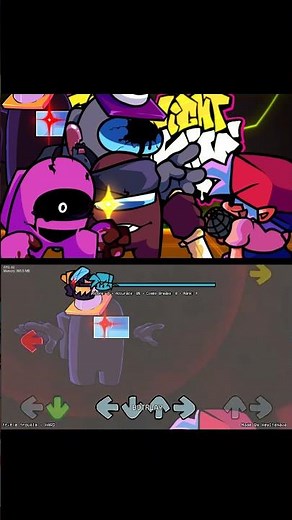 FNF: FRIDAY NIGHT FUNKIN VS IMPOSTOR V4 TRIPLE TROUBLE AMONG US [FNFMOD] #shorts #amongus #impostor