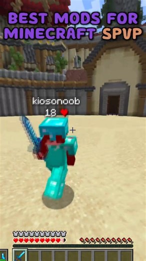 Best MODS For Minecraft SWORD PVP 🤫 #minecraft #minecraftshorts #minecraftpvp #swordpvp