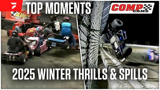 37K views · 350 reactions | 푻풐풑 푴풐풎풆풏풕풔  From "The Lawnmower Big One" to a Sprint Car entering your living room, we've got it all in our 2025 Winter Thrills & Spills edition of COMP Cams Top Moments on FloRacing. #COMPTopMoments | FloRacing | Facebook