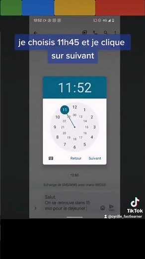 Programmer un SMS dans Google message