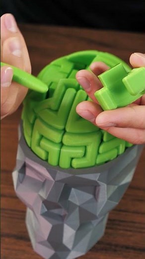 I printed the most difficult puzzle with my 3D printer | 3D printed brain puzzle | #Shorts
