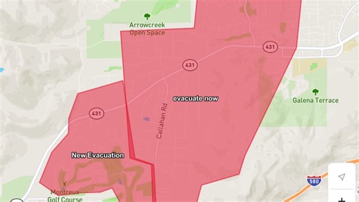 Callahan Fire maps: Evacuation areas, perimeter, wind conditions