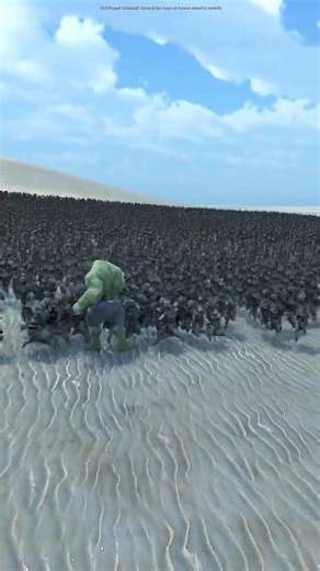 1v1000 Hulk vs Samurai Battle UEBS 2#ultimateepicbattlesimulator2 #shorts