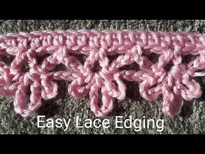 EASY LACE EDGING FOR BEGINNERS