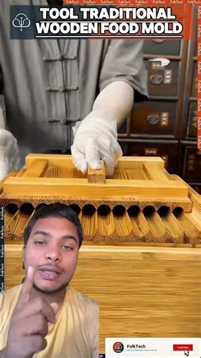 Traditional Wooden Food Mold: Perfecting RoundFood Shapes 😱 #tools