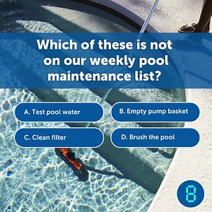 Maintaining a regular pool care routine is key to having a clean, safe, and beautiful pool! ✨ If you're in need of a handy checklist to help you out with your weekly, monthly, and annual pool care tasks, we've got you covered: https://bit.ly/3rzvvY3 P.S. Did you guess correctly? 👀 #Leslies #WeKnowPools | Leslie's
