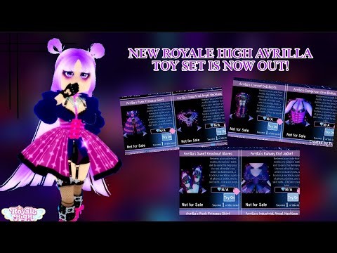 NEW AVRILLA TOY SET IS NOW IN GAME! 🖤💜 | Royale High Campus 4