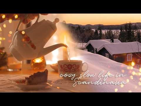 A Quiet Nordic Winter at a Cottage in the Forest - Baking, Painting, Nature Walks – Slow Living Vlog
