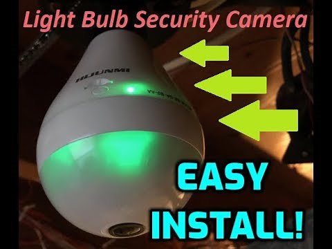 🔥 Transform Your Light Bulb into a Spy Eye! Easy DIY Security Camera Installation Guide 🕵️‍♂️🔧