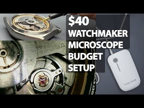 $40 Watchmaker Video Microscope Setup With Recording - Is It Good Enough?