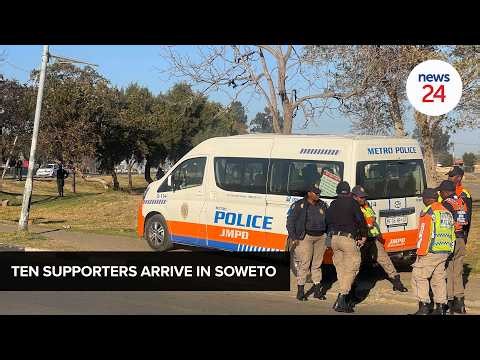 Supporters arrive at Soweto march: Thokoza Park to UBC, police stand ready | WATCH