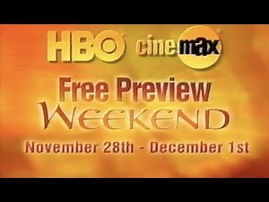 HBO and Cinemax Free Preview Weekend Ad from 2002
