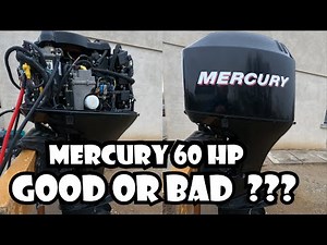 START UP AND TEST RUN OF MERCURY OUTBOARD 60 HP 2007 YEAR MAKE FUEL INJECTION