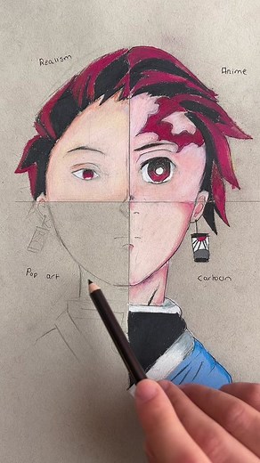 Drawing Anime: Tanjiro from Demon Slayer
