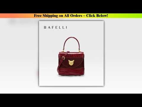 BAFELLI HANDBAG 2025 WOMEN'S NEW LEATHER PURSE EVENING DESIGNER BUCKET CAT LUXURY BRAND FASHION