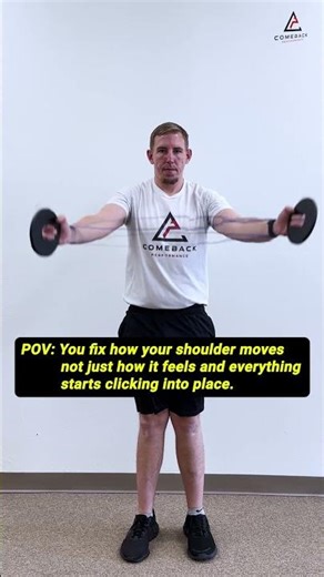 The scapular plane is where most shoulders should live #scaption #shoulderimpingement #shoulderpain