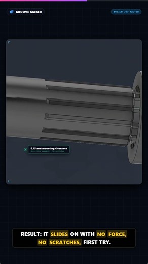 Fusion 360: ISO 14-tooth splines in one click 🔧 #fusion360 #shorts