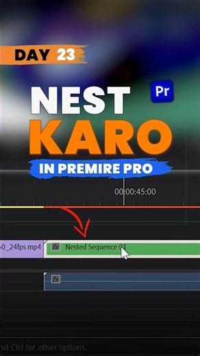Transition Glitch Fix 😳 | Nest Trick Premiere Pro 🔥 #shorts #editingideas #premierepro