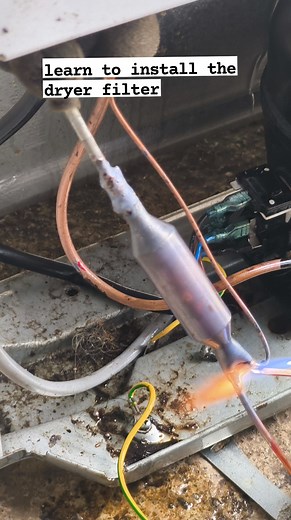 learn to install the dryer filter #reels | Wahyu Diyanto