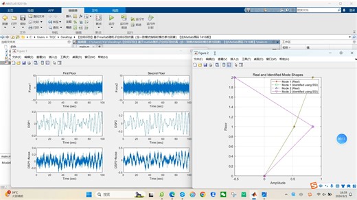 【空间识别】基于matlab随机子空间识别仿真（含一致模式指标和模态参与因素）【含Matlab源码 7416期】