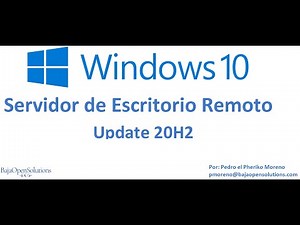 Video 42: Windows 10 Servidor de Escritorio Remoto con RDP Wrapper Update 20H2