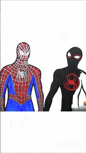 Draw and Color Spider-man 4 in reserve #spiderman #drawing #spiderman4 #shorts #coloring #art