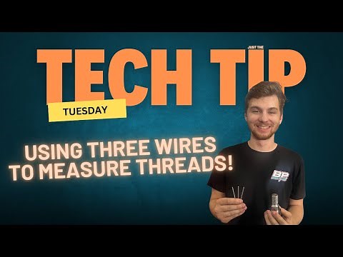 Thread Measurement Made Easy with Three Wires and a Rubber Band | CNC Machining Hack
