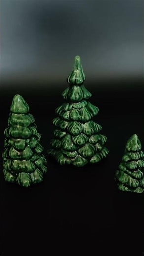 Adorable small ceramic Christmas trees!