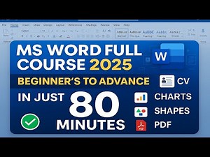 MS Word Full Course 2025 | MS Word Full Tutorial 2025 from Beginner's to Expert level in Urdu/Hindi