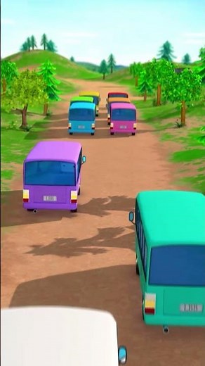 10 Little Buses Riding Around Town! 🚌🎶 Let’s Count! #LBB #BusSong #LearnToCount