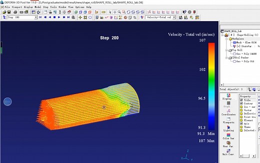 Deform 有限元分析：形轧/shape rolling