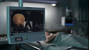 Performing skull analysis procedure on the patient at the medical clinic. Analysing the skull for damages at the healthcare clinic. Analysing the skull of a suffering patient in the clinic ward. Stock Video