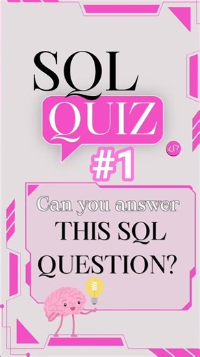 SQL Quiz #1 🧠 | Can You Answer This SQL Question? | Beginner Challenge